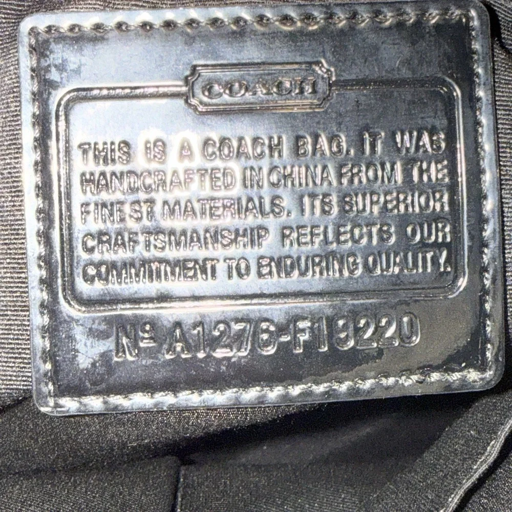 Coach Signature Jacquard Stripe Crossbody Zip Shoulder Bag Swing Pack F19220